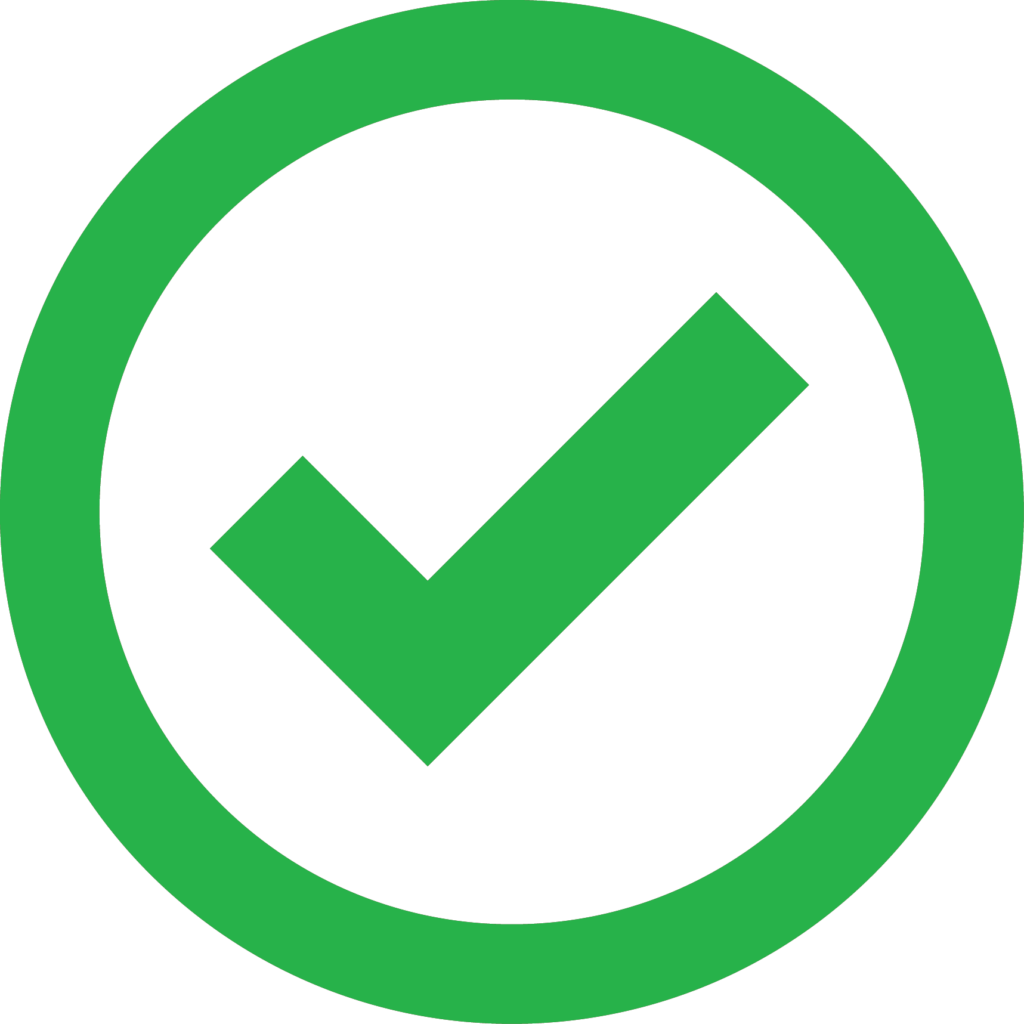 green check mark on transparent background png